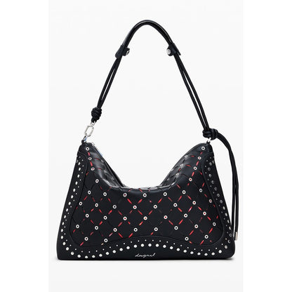 Bolso Mini Desigual de Poliuretano Negro para Mujer
