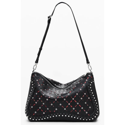 Bolso Mini Desigual de Poliuretano Negro para Mujer