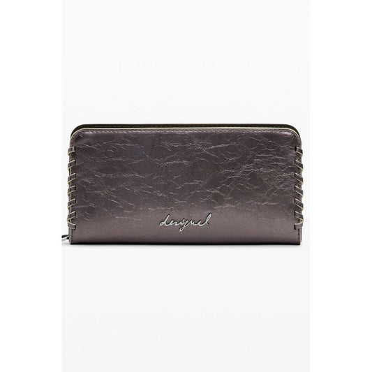 Cartera de poliuretano bronce para mujer Desigual