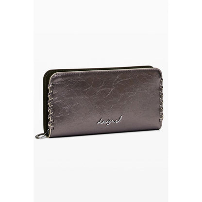 Cartera de poliuretano bronce para mujer Desigual