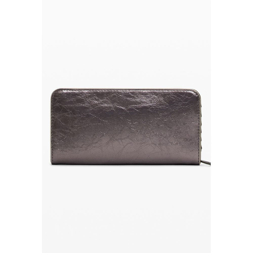 Cartera de poliuretano bronce para mujer Desigual