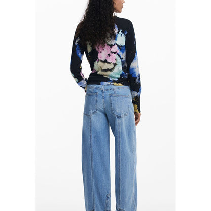 Jersey Desigual de viscosa negro para mujer