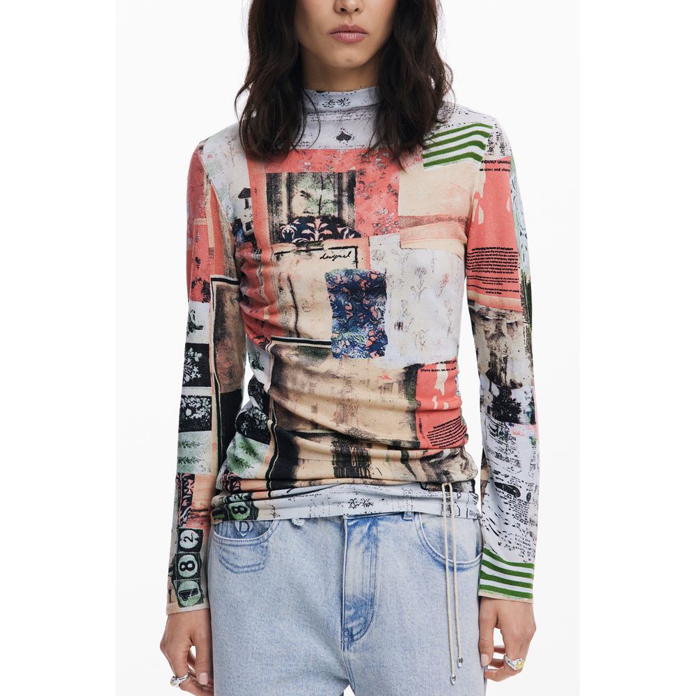 Jersey de mujer de viscosa Desigual Rosa