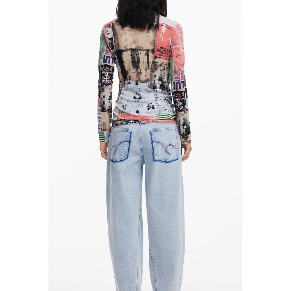 Jersey de mujer de viscosa Desigual Rosa