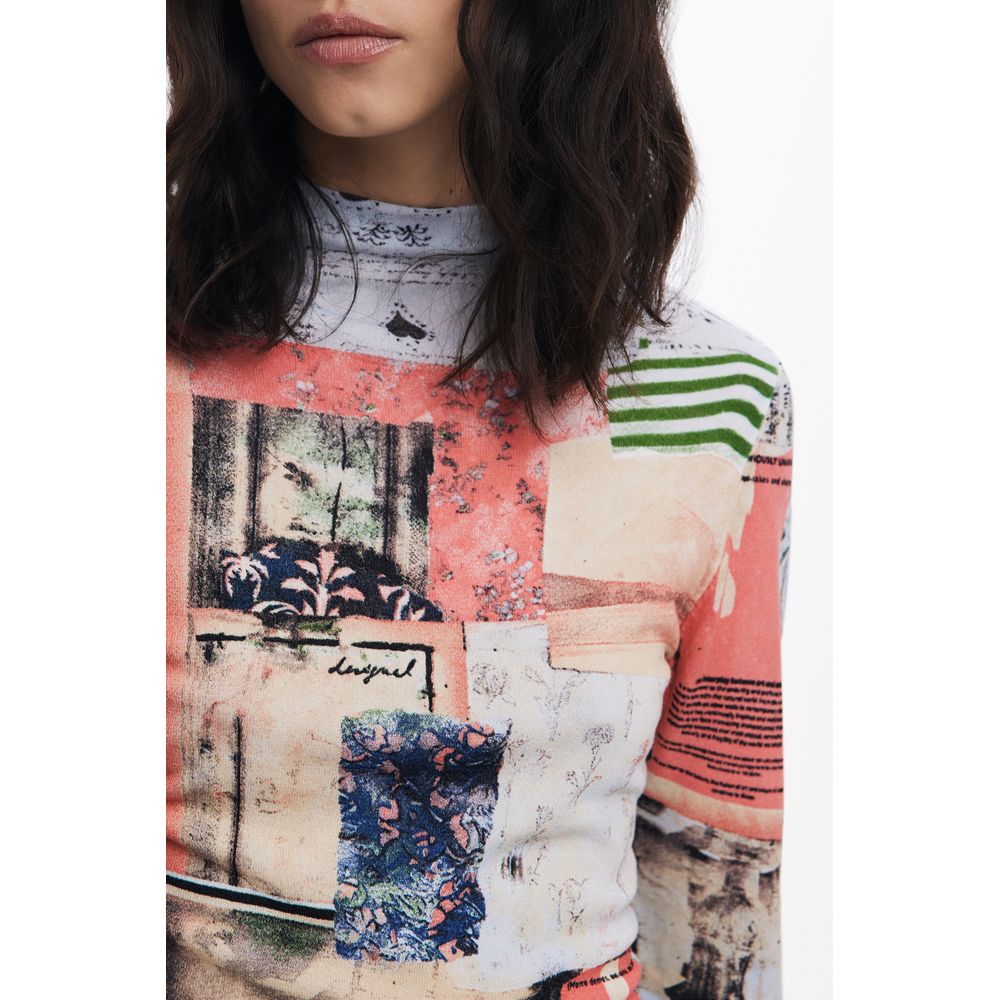 Jersey de mujer de viscosa Desigual Rosa