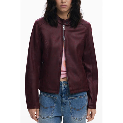 Chaqueta roja de poliéster para mujer Desigual