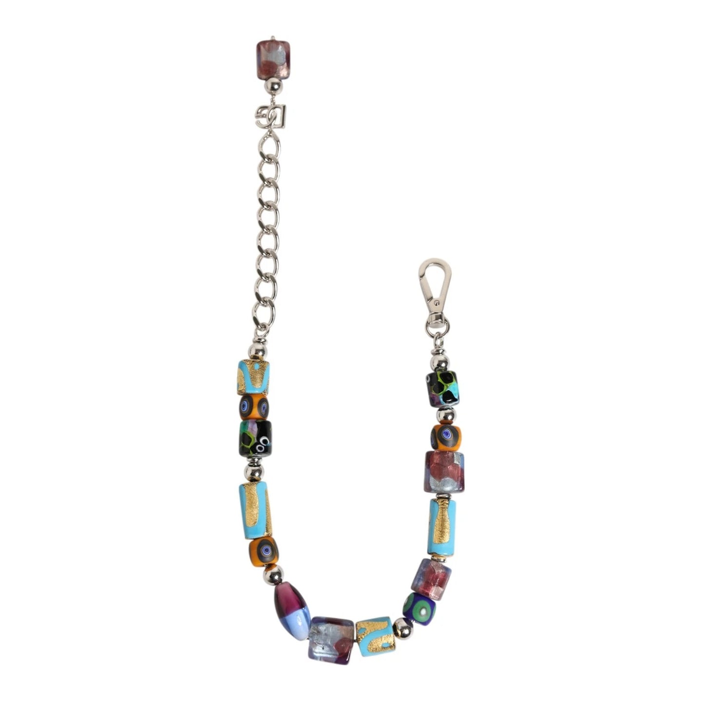 Collar Dolce & Gabbana de Zamak, Latón y Cuentas de Cristal de Murano Multicolor
