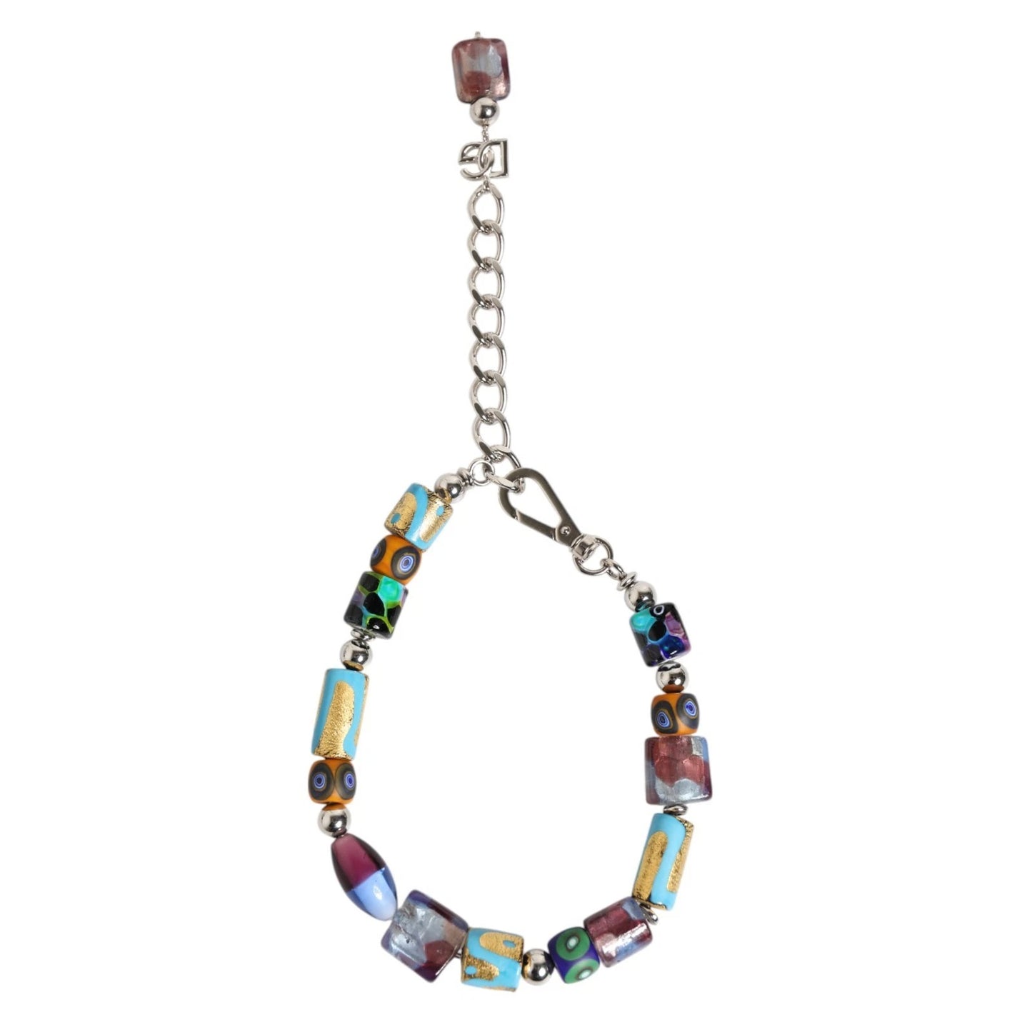 Collar Dolce & Gabbana de Zamak, Latón y Cuentas de Cristal de Murano Multicolor
