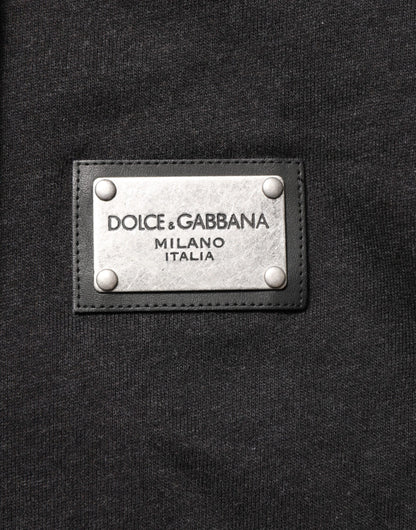Sudadera con capucha y cremallera completa con logo negro de Dolce & Gabbana