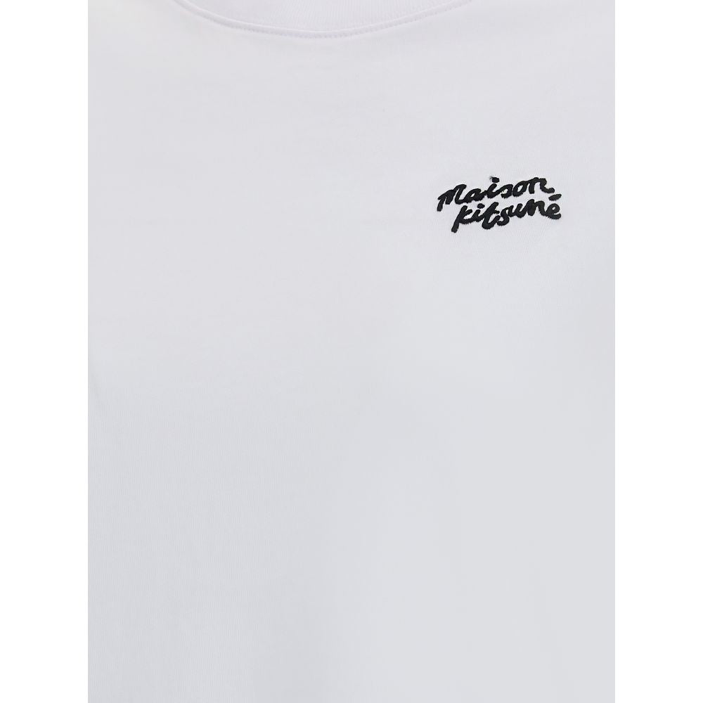 Camiseta de algodón blanco Maison Kitsuné