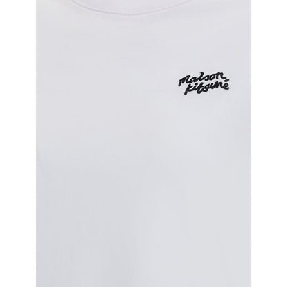 Camiseta de algodón blanco Maison Kitsuné
