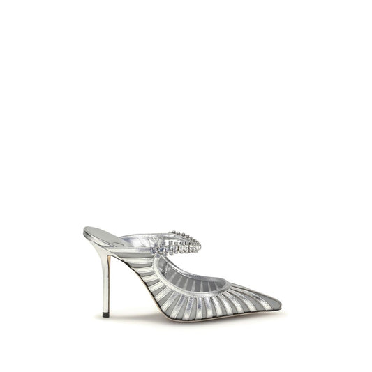 Zapatos de tacón Jimmy Choo de cuero plateado