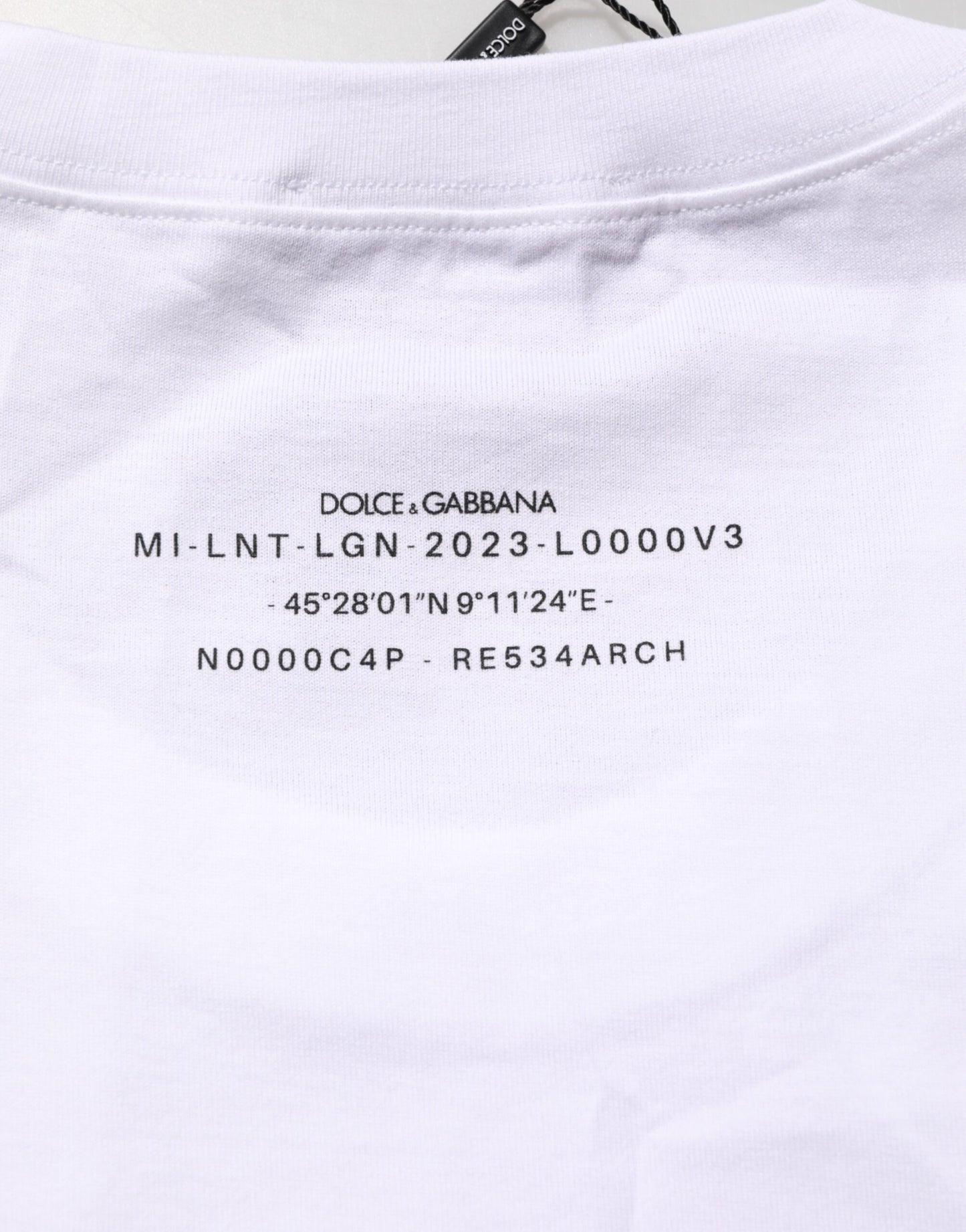 Camiseta sin mangas estampada de algodón blanco de Dolce & Gabbana