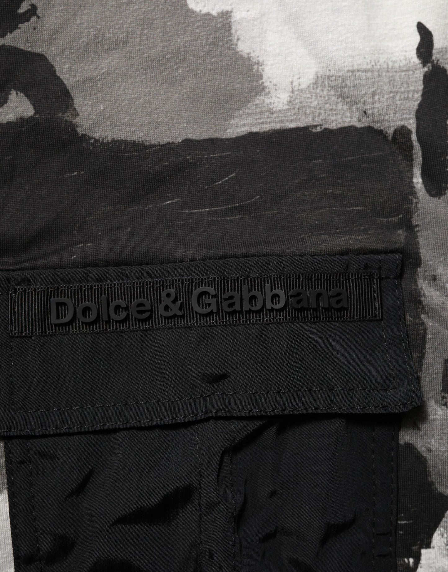 Dolce & Gabbana Camiseta de manga corta de camuflaje multicolor para hombre