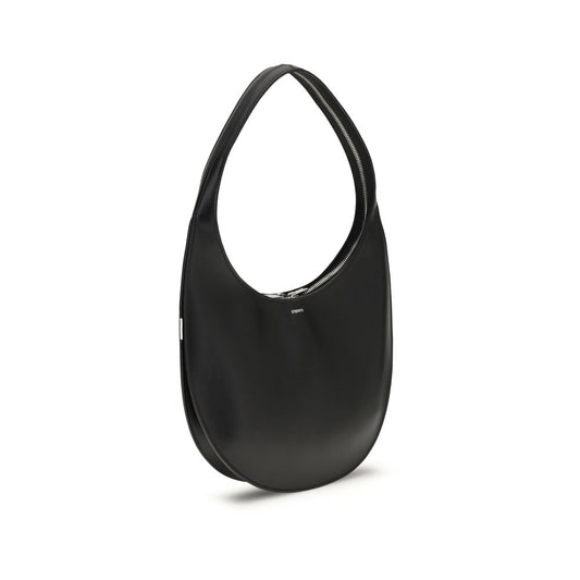 Bolso de Hombro Coperni de Piel de Becerro Negra Bos Taurus