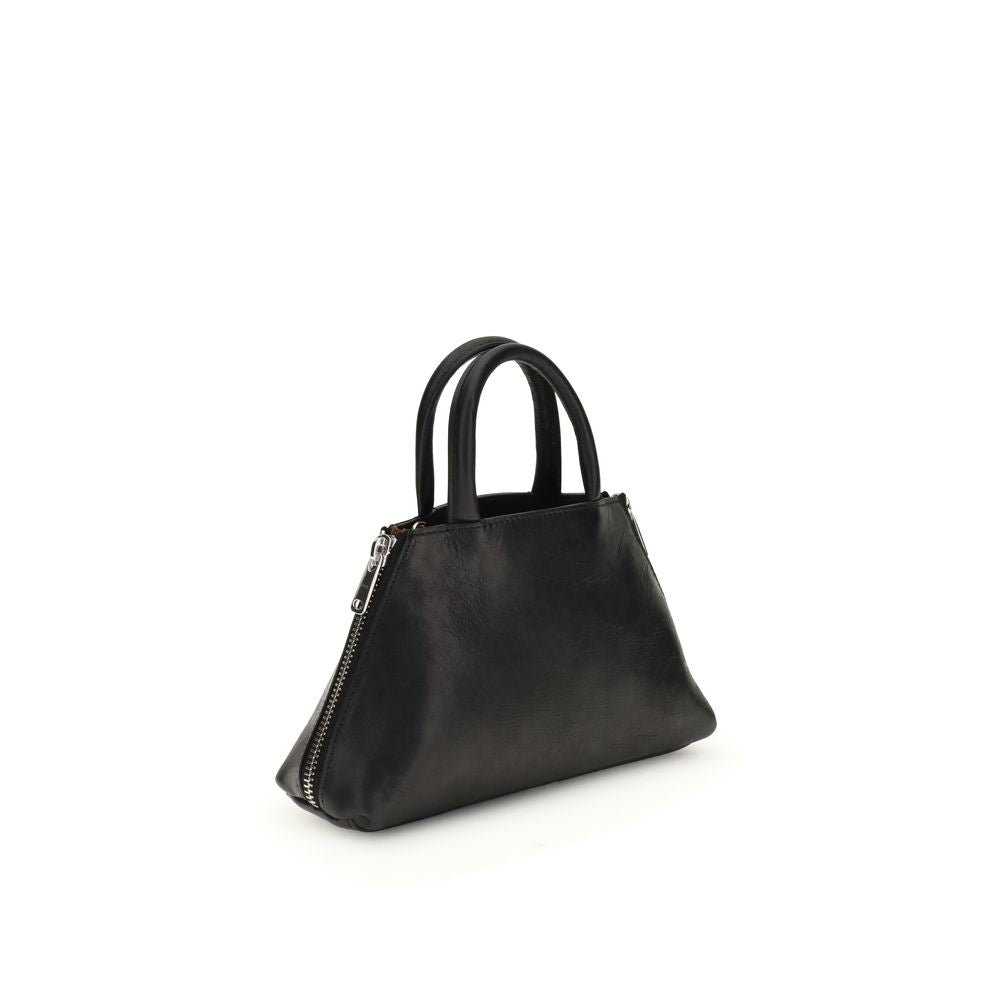 Bolso de hombro Coperni de piel de becerro negra Bos Taurus