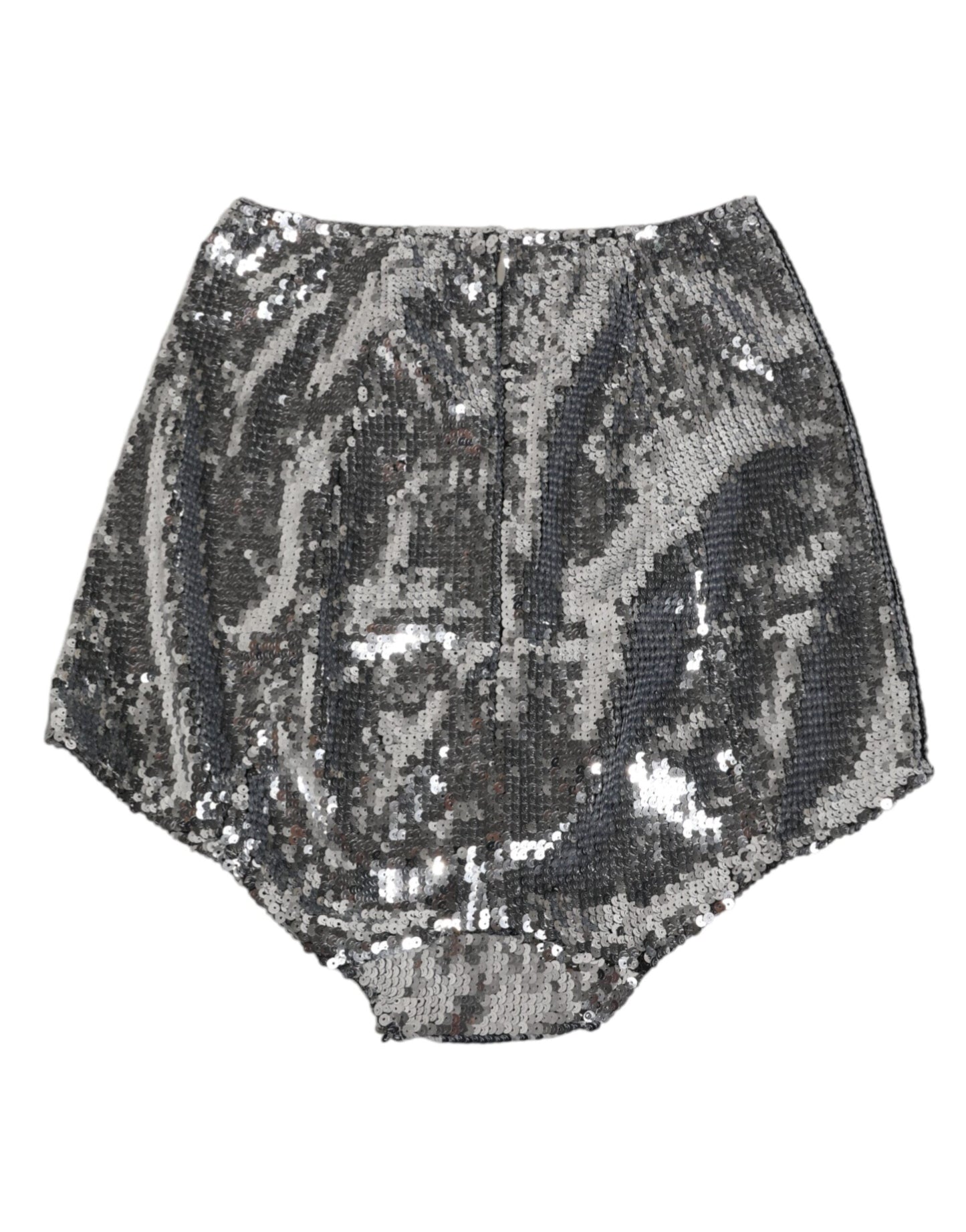 Ropa Interior Dolce & Gabbana de Nailon Plateado con Lentejuelas, Faja Braguita
