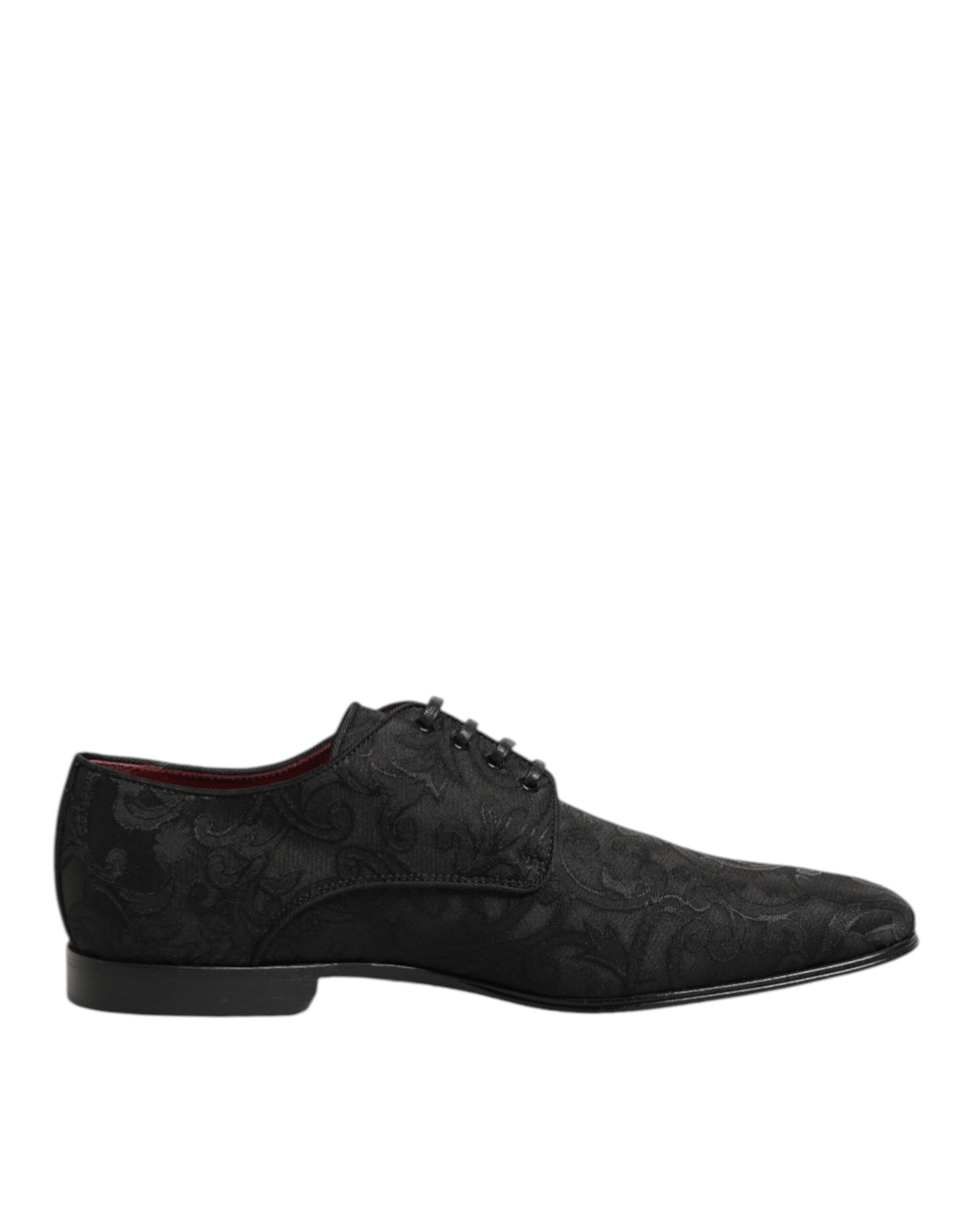 Zapatos de vestir Derby de cordones Dolce & Gabbana de brocado negro para hombre