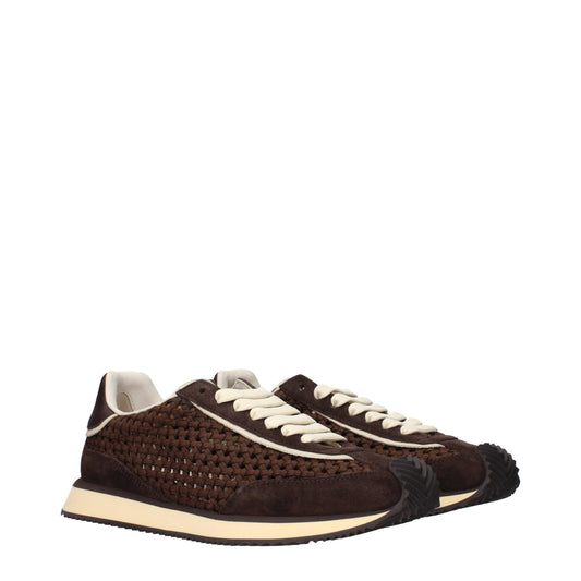 Zapatillas bajas Dolce & Gabbana de tela marrón