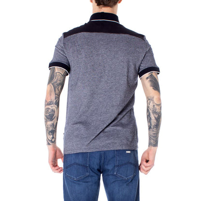 Polo de algodón azul Armani Exchange