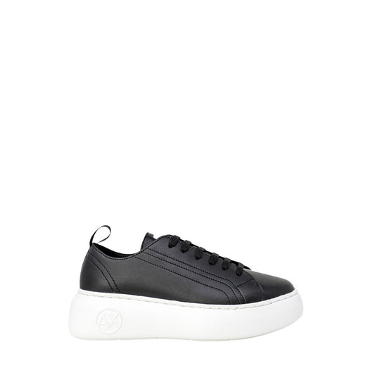 Zapatillas Bajas Armani Exchange Negras de Piel Sintética