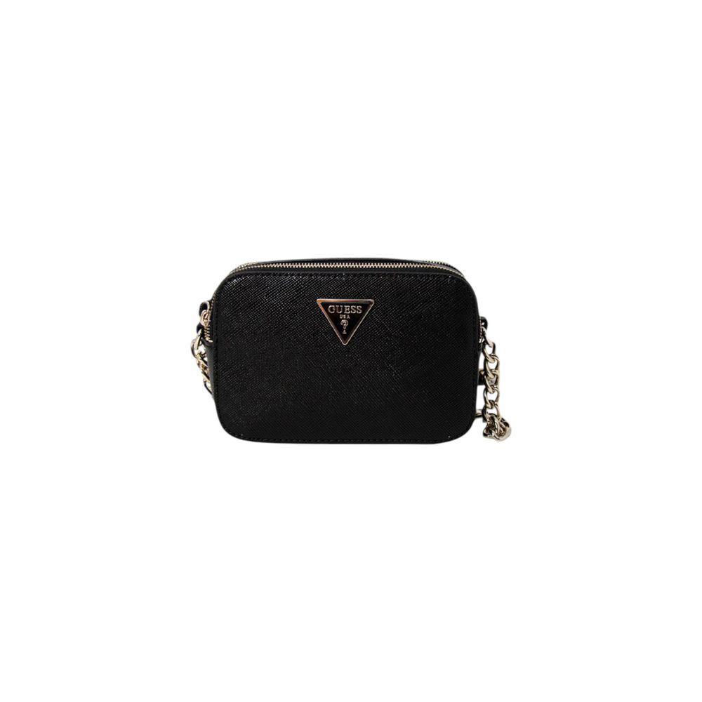 Bolso de mano de polietileno negro Guess