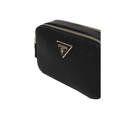 Bolso de mano de polietileno negro Guess