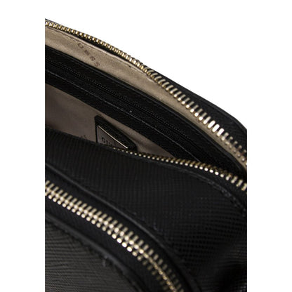 Bolso de mano de polietileno negro Guess