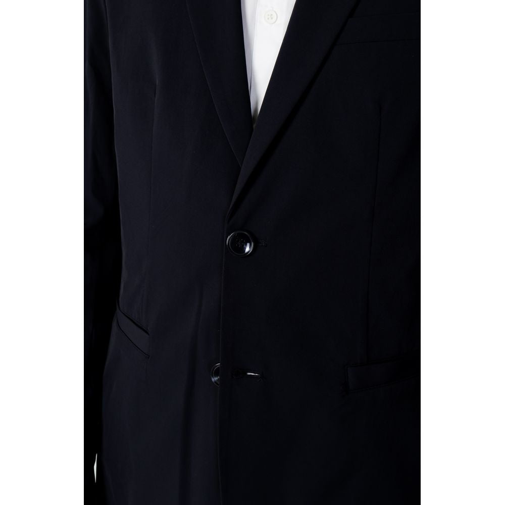Blazer bleu en coton Armani Exchange