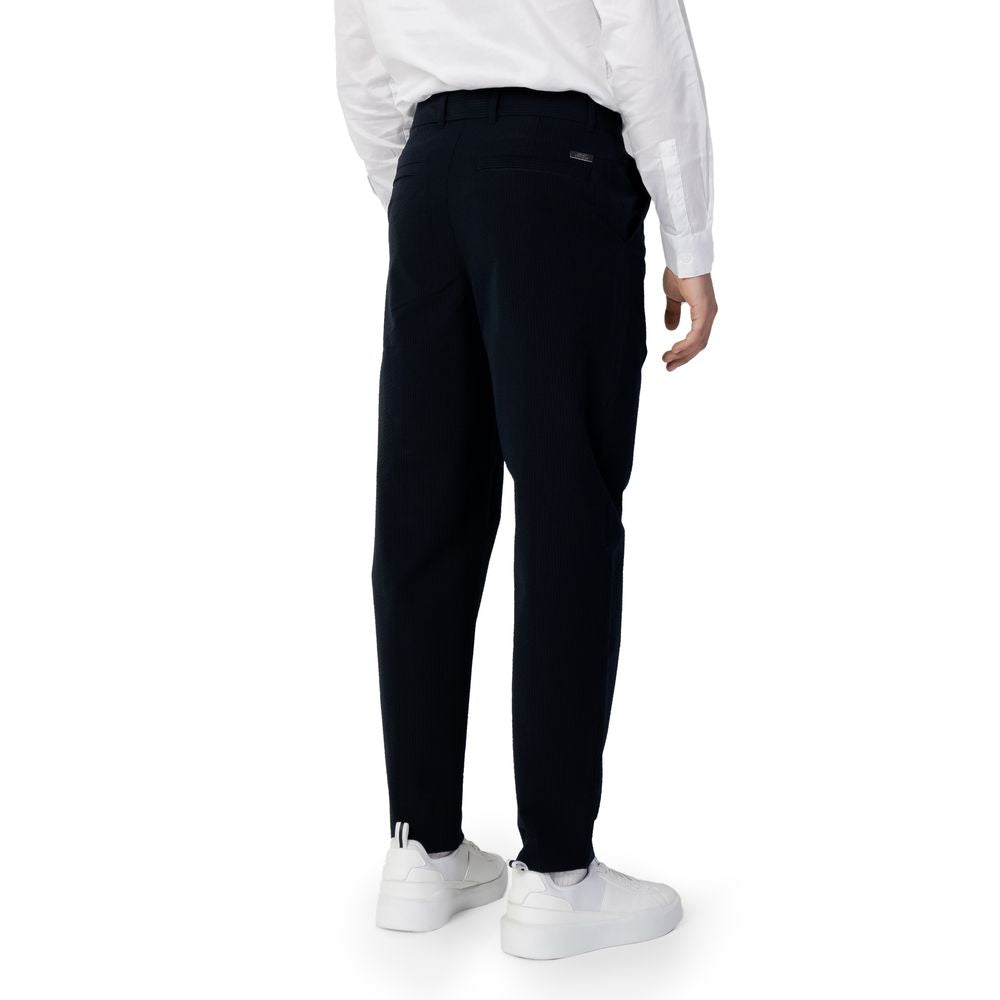 Pantalones informales de algodón azules Armani Exchange