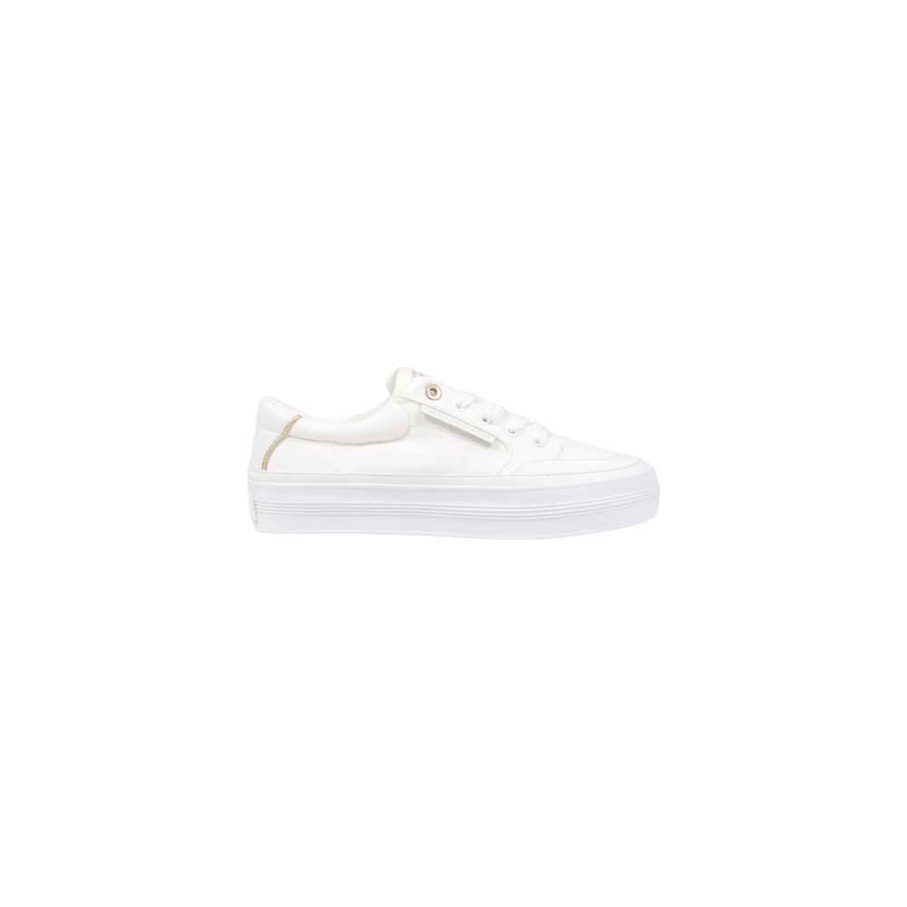Zapatillas Bajas Tommy Hilfiger de Algodón Reciclado Color Crema