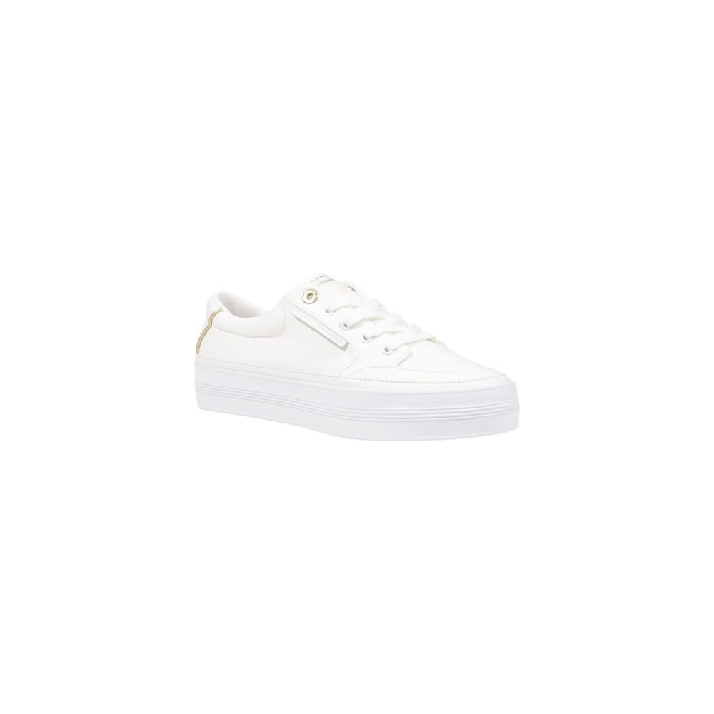 Zapatillas Bajas Tommy Hilfiger de Algodón Reciclado Color Crema