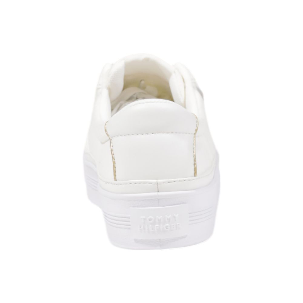 Zapatillas Bajas Tommy Hilfiger de Algodón Reciclado Color Crema