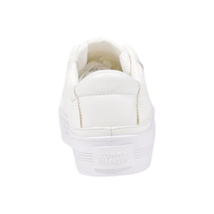Zapatillas Bajas Tommy Hilfiger de Algodón Reciclado Color Crema