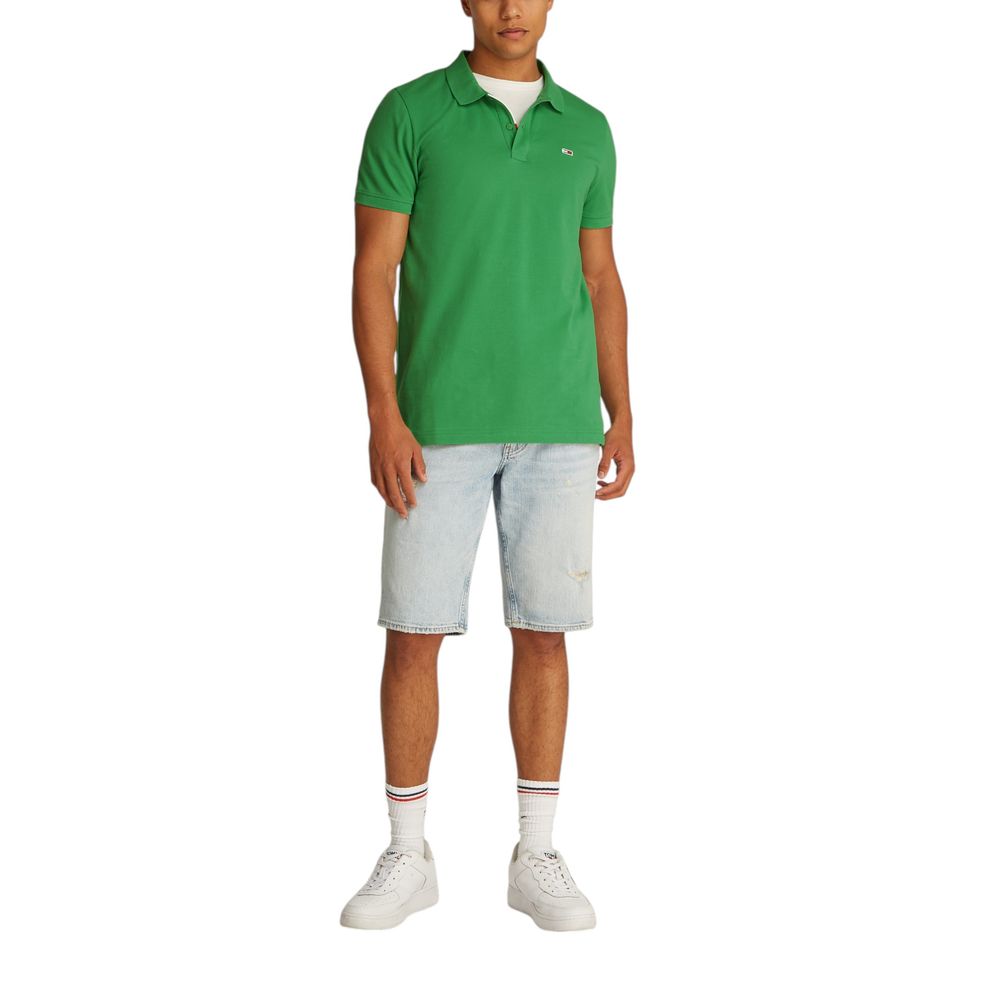 Polo de algodón bicolor Tommy Hilfiger Jeans