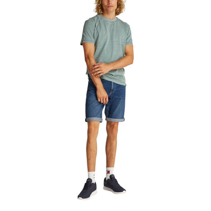 Calvin Klein Jeans Bermuda de algodón azul
