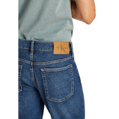 Calvin Klein Jeans Bermuda de algodón azul