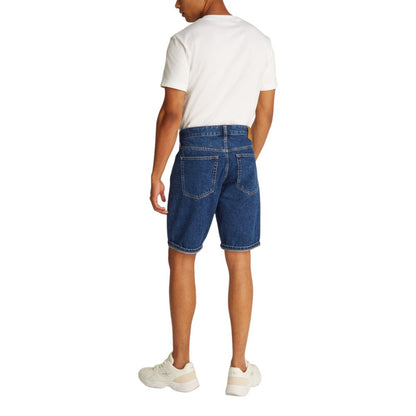 Calvin Klein Jeans Bermuda de algodón azul