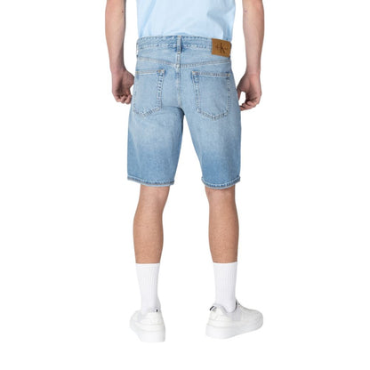 Calvin Klein Jeans Bermuda de algodón azul