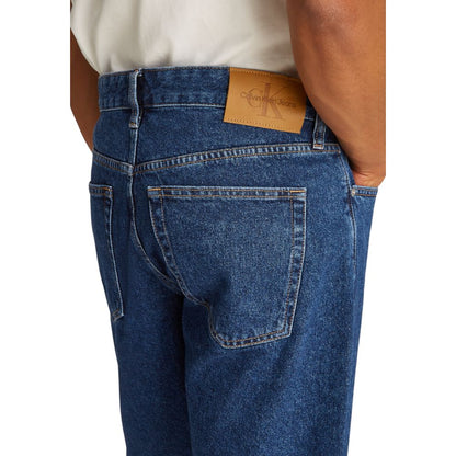 Calvin Klein Jeans Bermuda de algodón azul