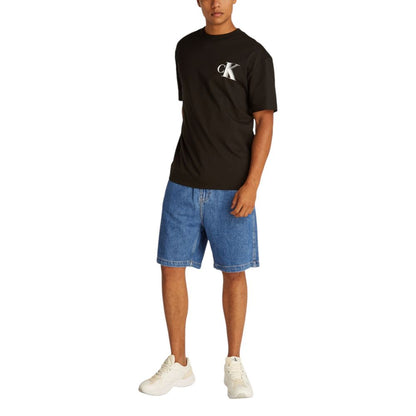 Calvin Klein Jeans Bermuda de algodón azul
