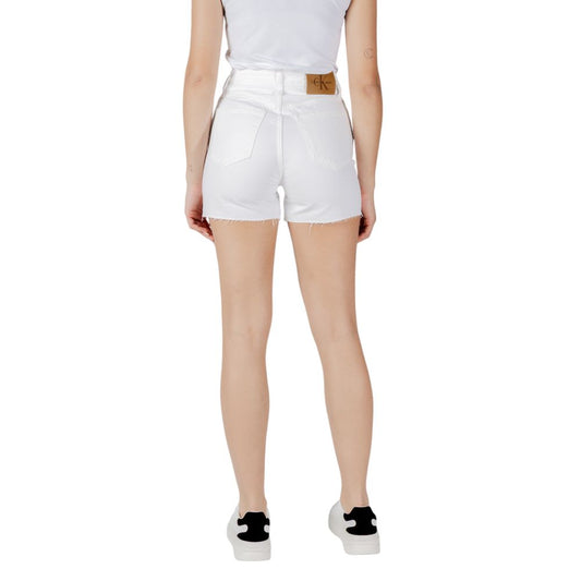 Pantalones cortos blancos de algodón Calvin Klein Jeans