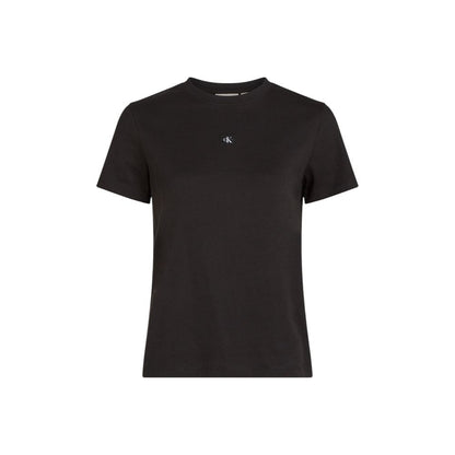 Camiseta de algodón reciclado negra Calvin Klein Jeans