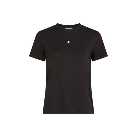 Camiseta de algodón reciclado negra Calvin Klein Jeans