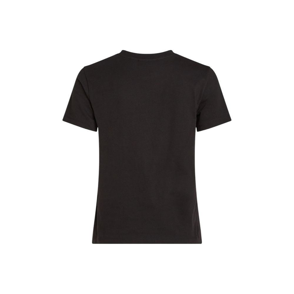 Camiseta de algodón reciclado negra Calvin Klein Jeans