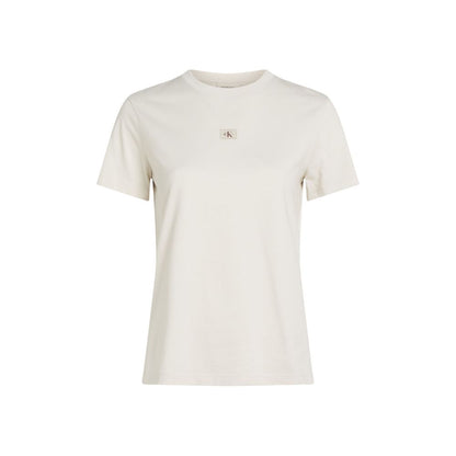 Camiseta Calvin Klein Jeans beige de algodón reciclado