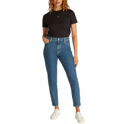 Camiseta de algodón reciclado negra Calvin Klein Jeans