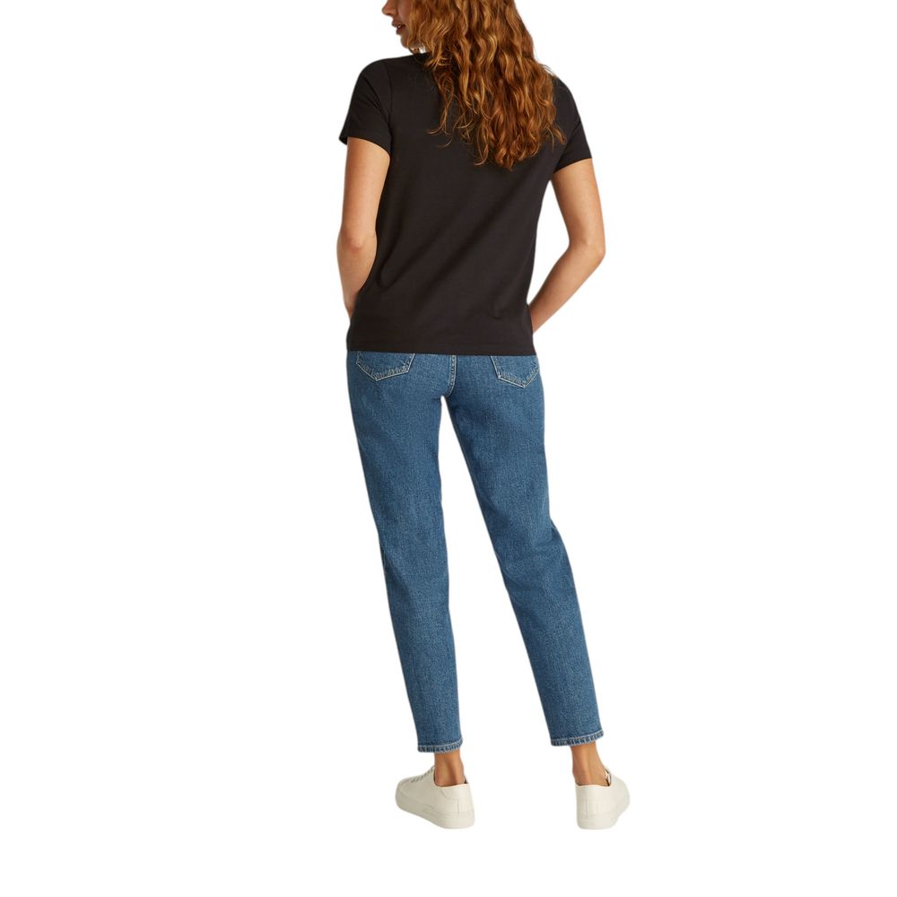 Camiseta de algodón reciclado negra Calvin Klein Jeans