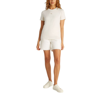 Camiseta Calvin Klein Jeans beige de algodón reciclado