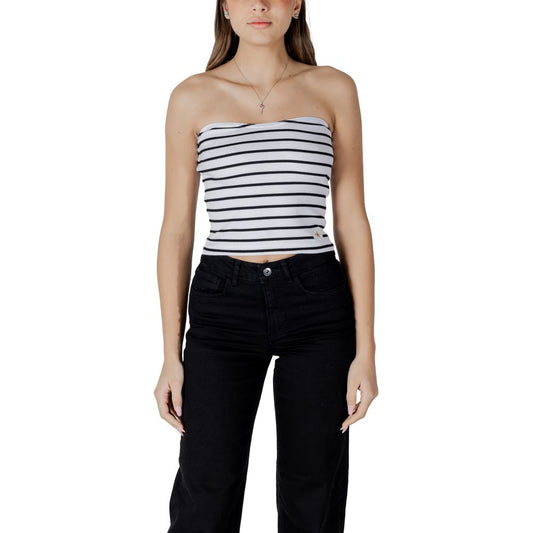 Top Calvin Klein Jeans blanco de algodón reciclado